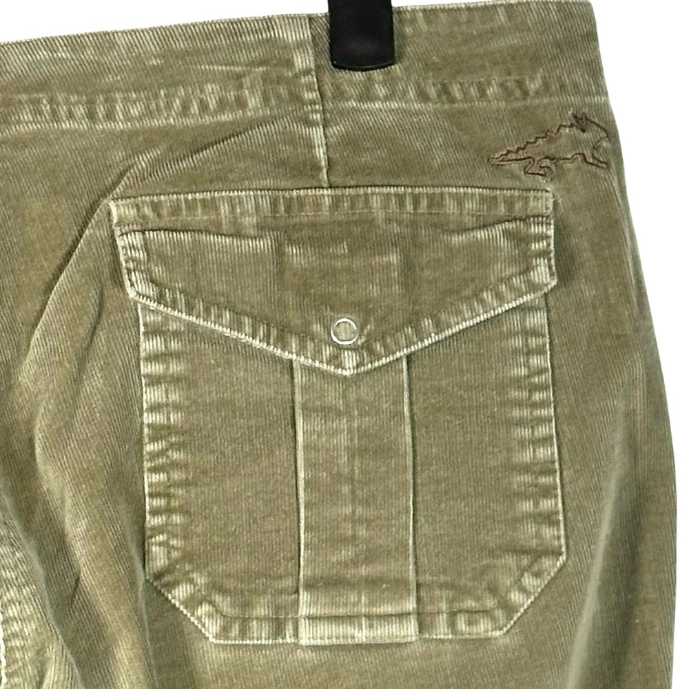 Horny Toad Tan Khaki Women’s Wide Leg Cropped Corduroy Pants Size 8 - Picture 8 of 15